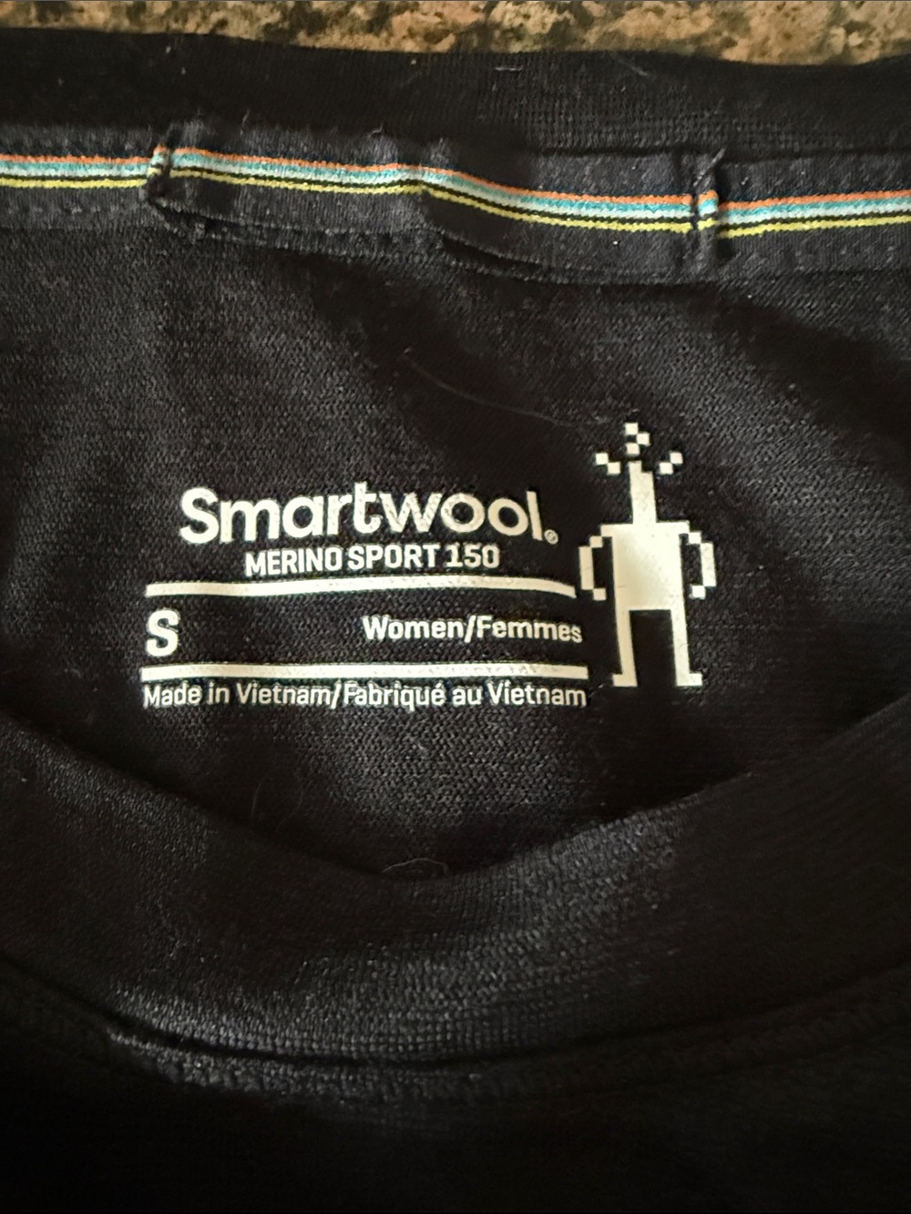Smartwool Merino Sport 150 Women's Black Long Sleeve Baselayer Graphic T Small - Picture 4 of 8